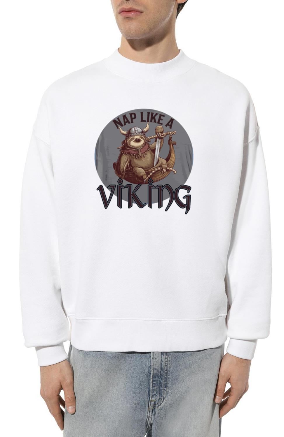 Sloth Viking Nap Funny Lazy Warrior for a Viking - Unisex Sweatshirt