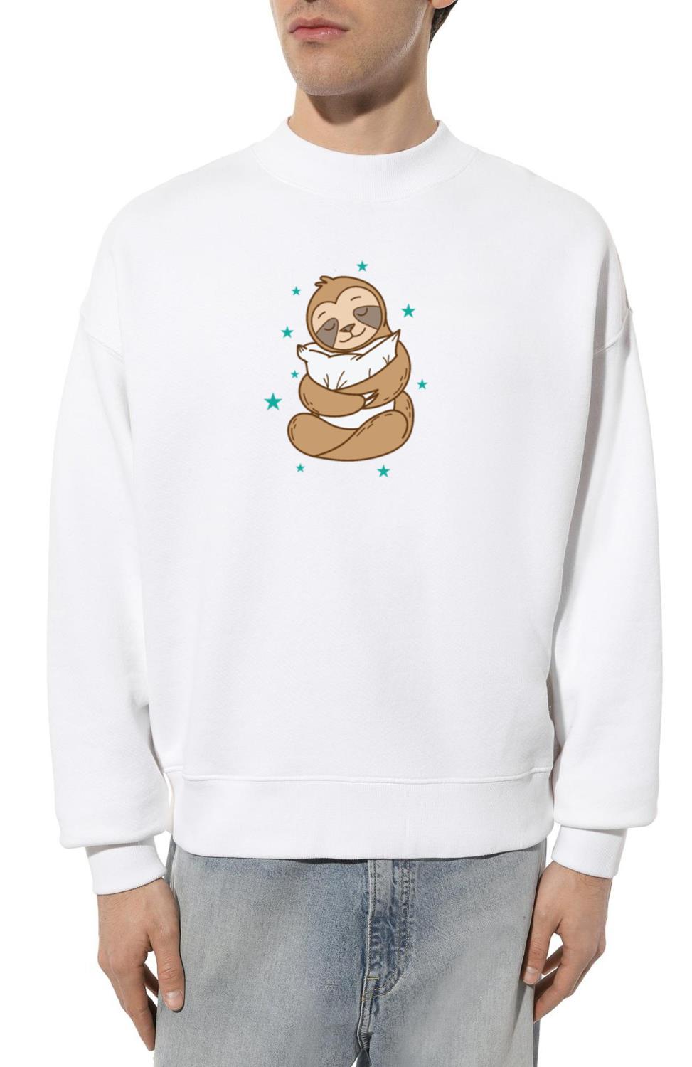 Sloth with Pillow Nature lazy - Unisex Sweatshirt