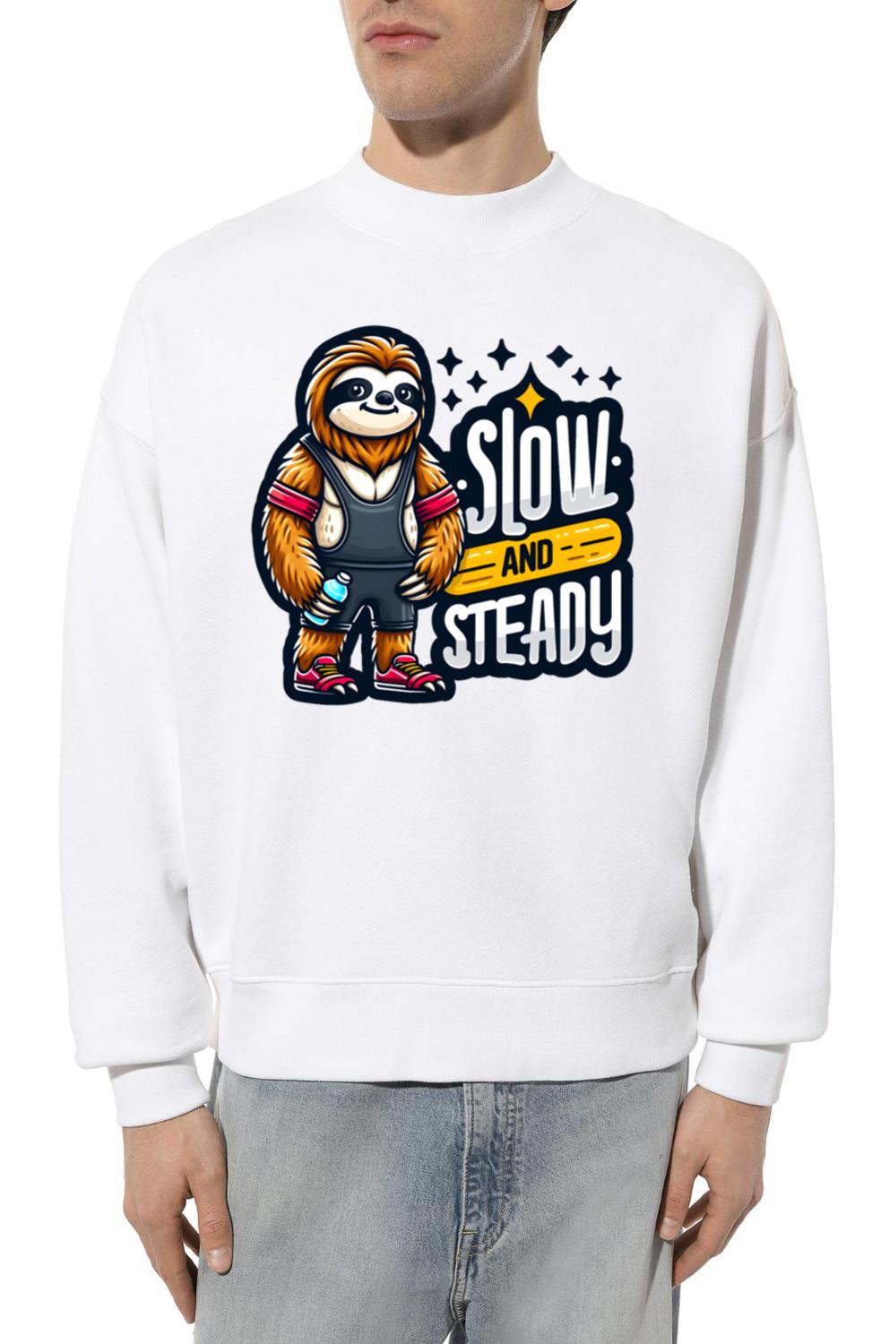 Sloth Workout - Slow and Steady - Unisex Sweatshirt