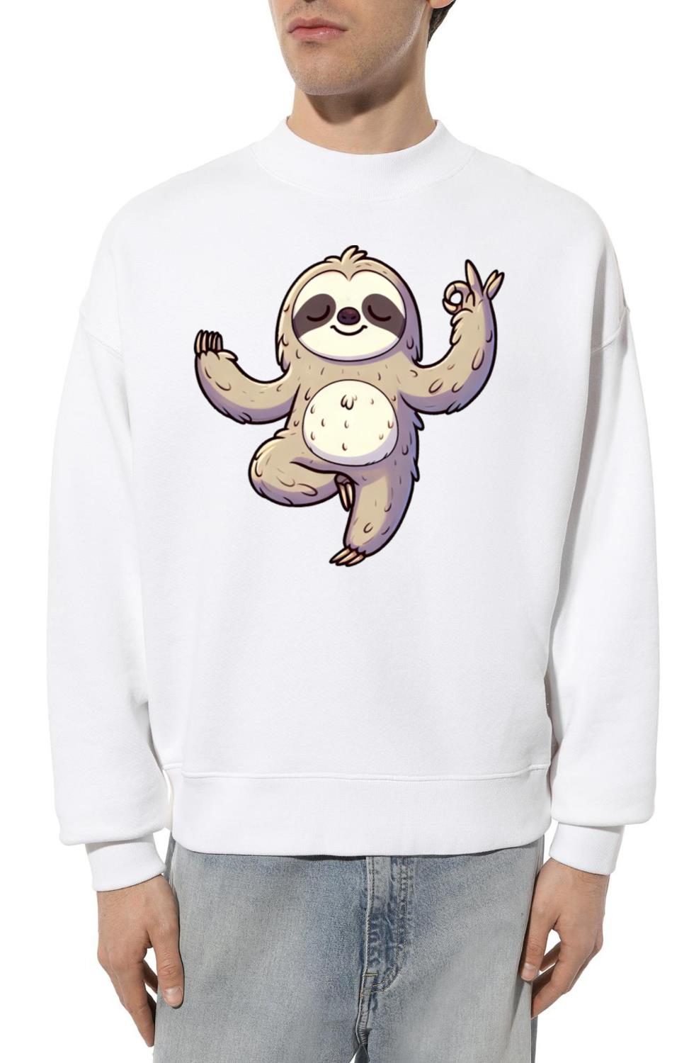 Sloth yoga meditation autogenic training balance - Unisex Sweatshirt