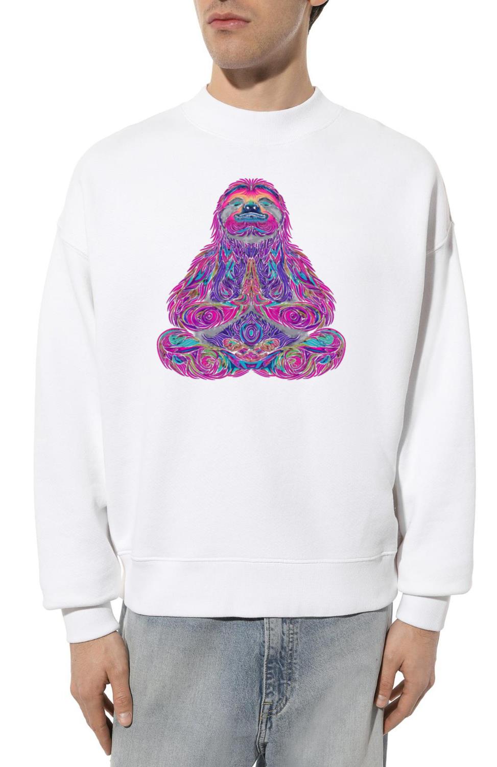 Sloth Yoga Meditation Funny Gift_1 - Unisex Sweatshirt