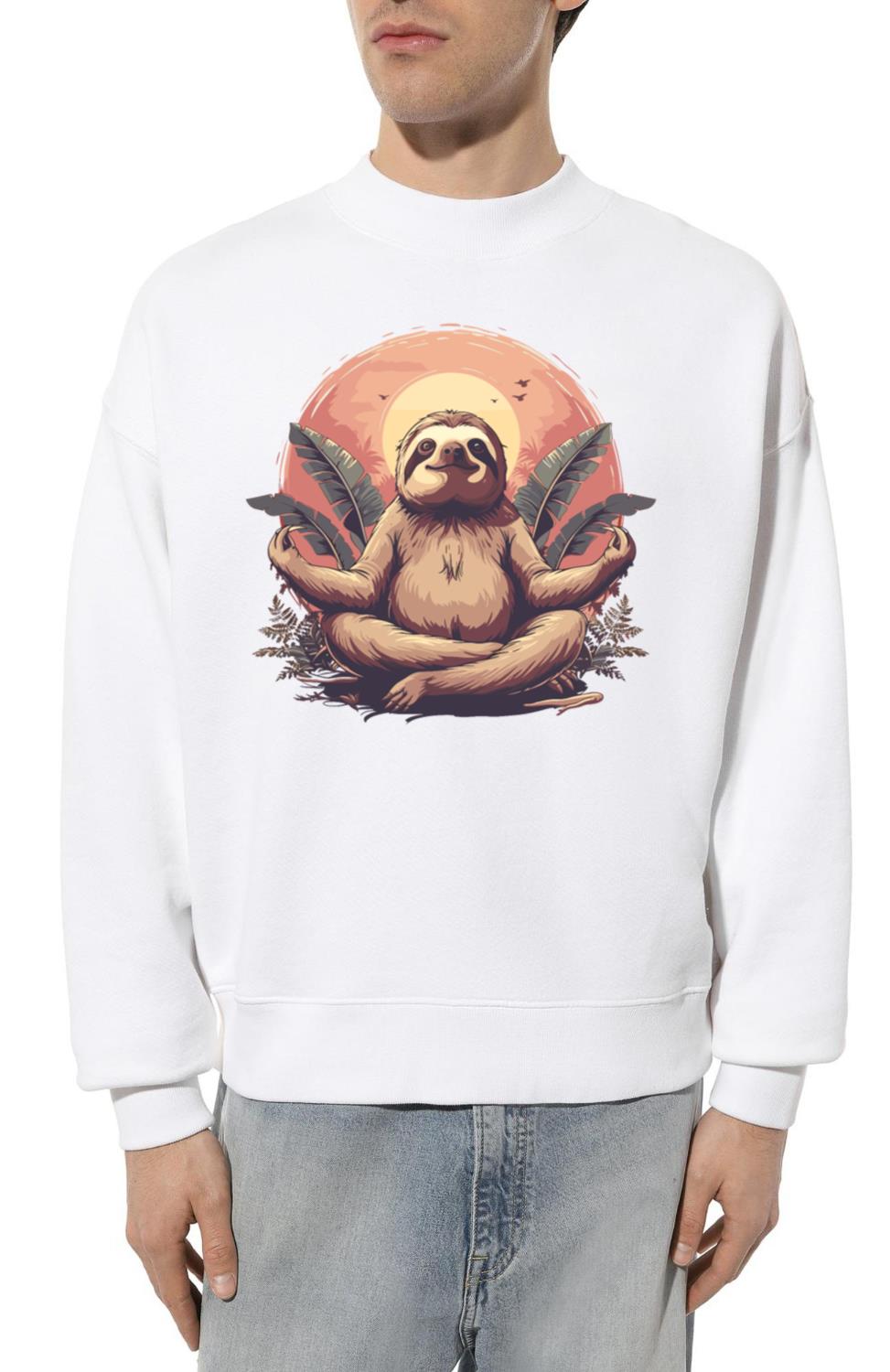 Sloth Yoga Relaxation Chill Chilling Gift_1 - Unisex Sweatshirt