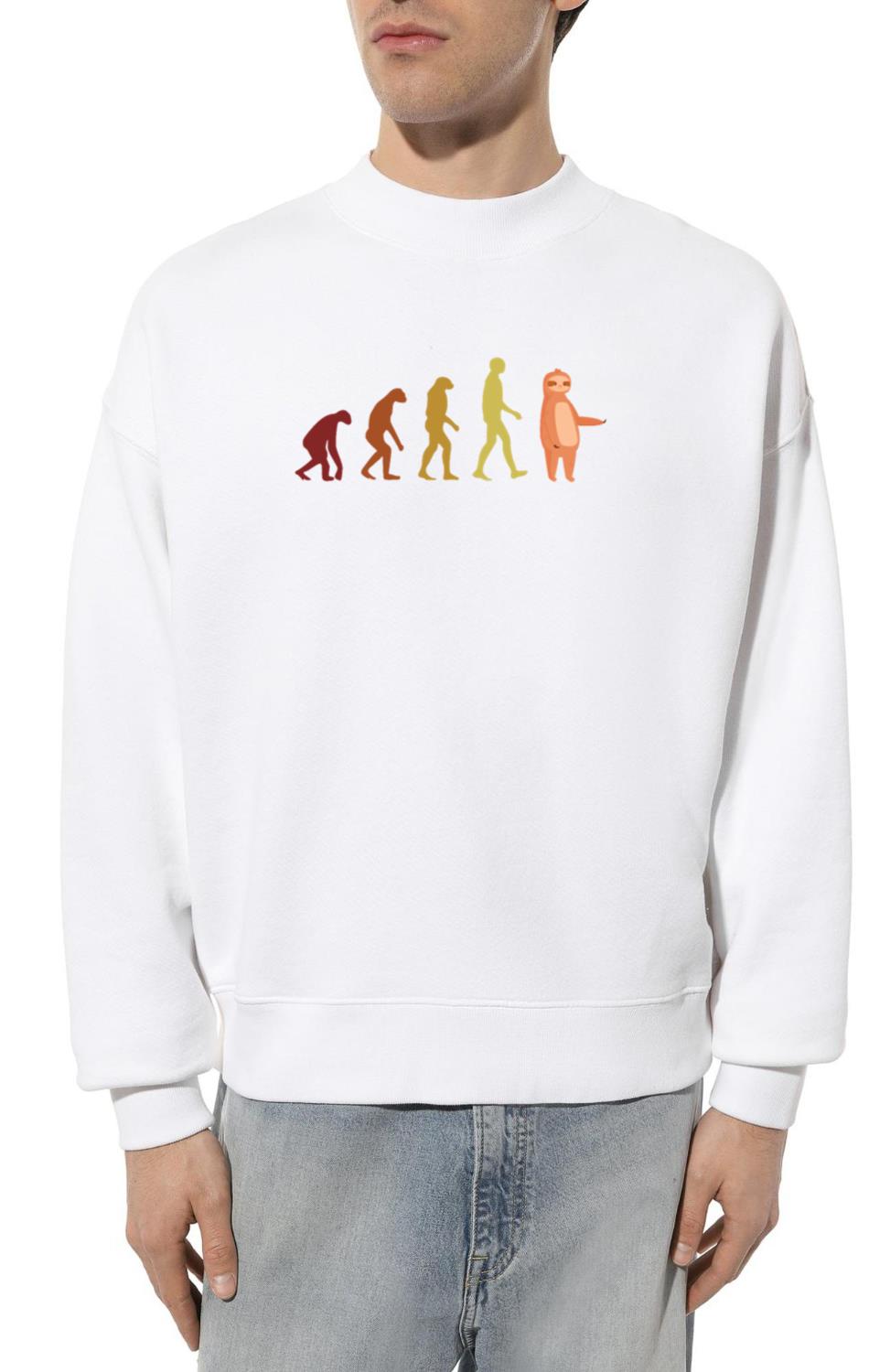 Sloths Evolution Pilosa Folivora Brown-Throated - Unisex Sweatshirt