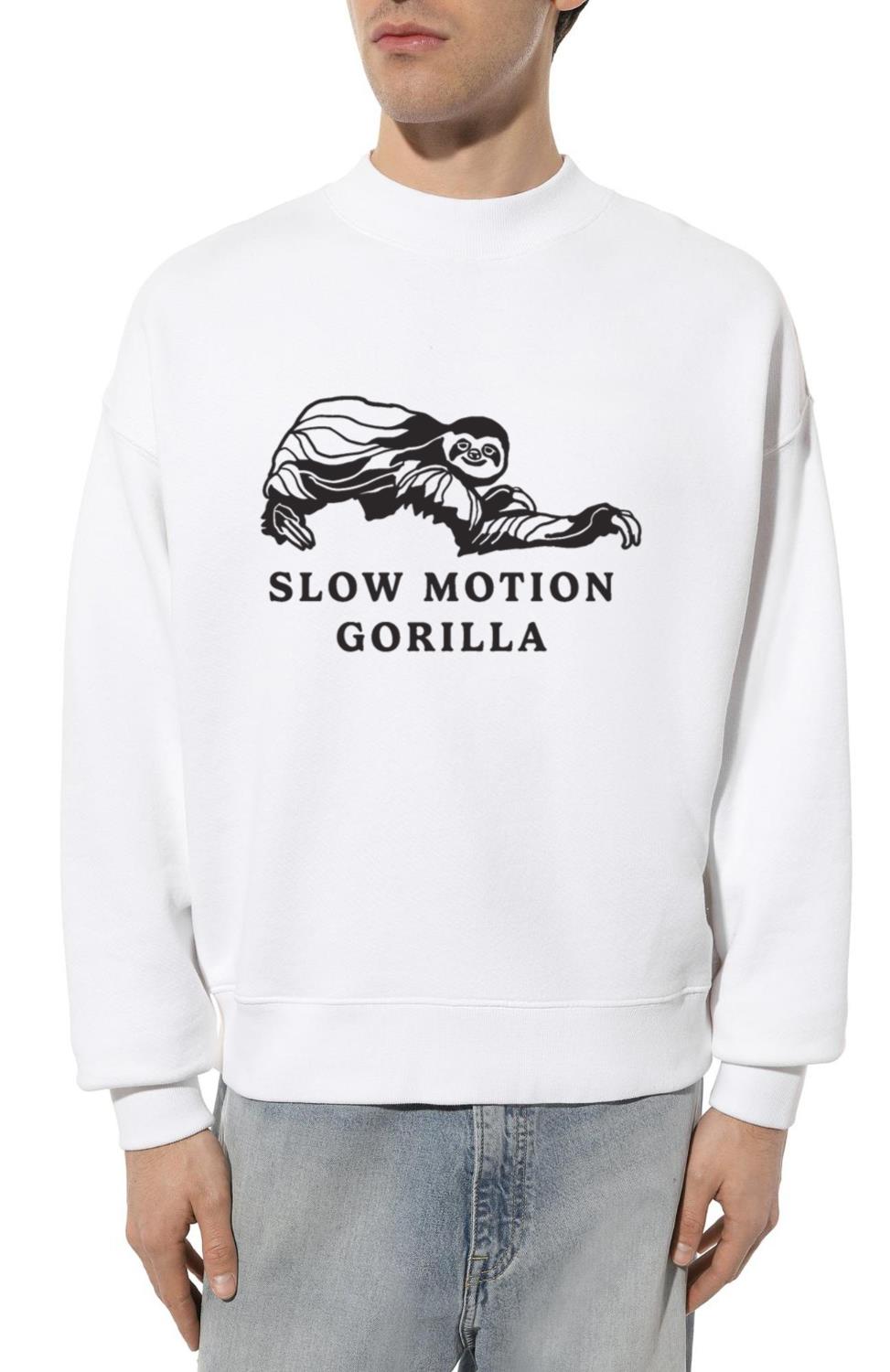 Slow Motion Gorilla TIL their laziness is actually - Unisex Sweatshirt