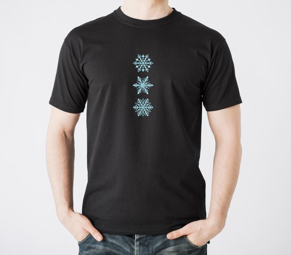Snowflakes in different Types Winter - Unisex Standard T-Shirt
