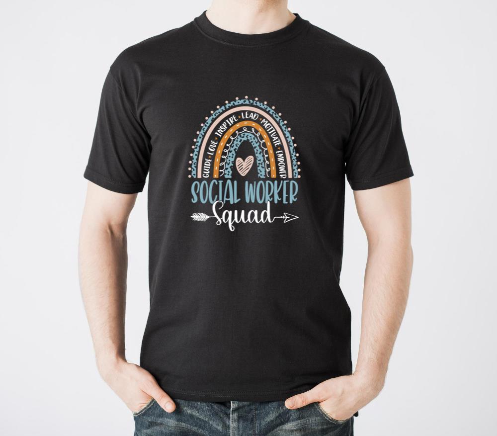 Social Worker Squad Week Rainbow Appreciation Day - Unisex Standard T-Shirt