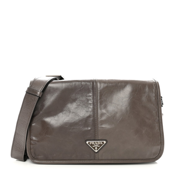 Soft Lux Triangle Shoulder Bag Fumo