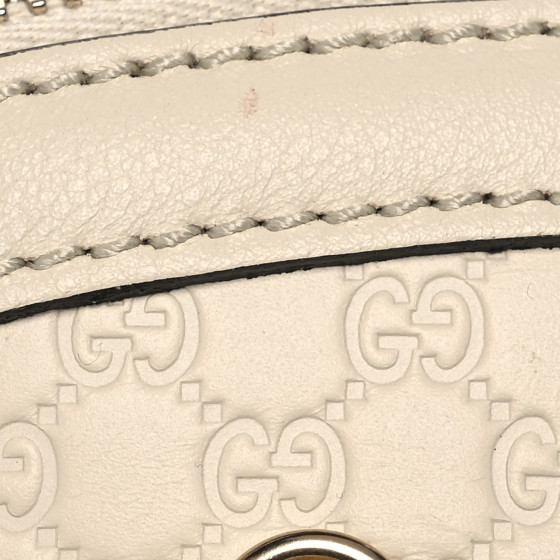 Soft Microguccissima Medium Dome Bag Ivoire - Image 15