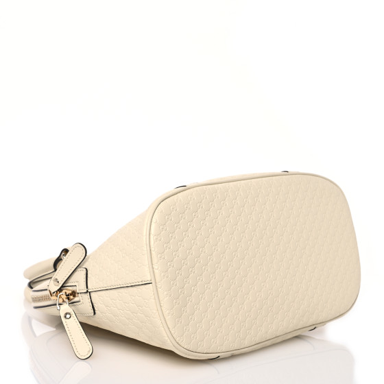 Soft Microguccissima Medium Dome Bag Ivoire - Image 4