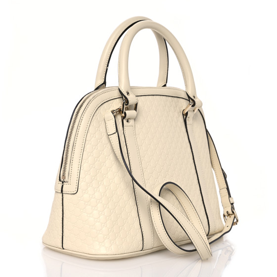 Soft Microguccissima Medium Dome Bag Ivoire - Image 3