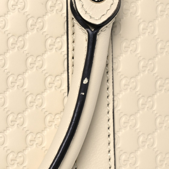 Soft Microguccissima Medium Dome Bag Ivoire - Image 14