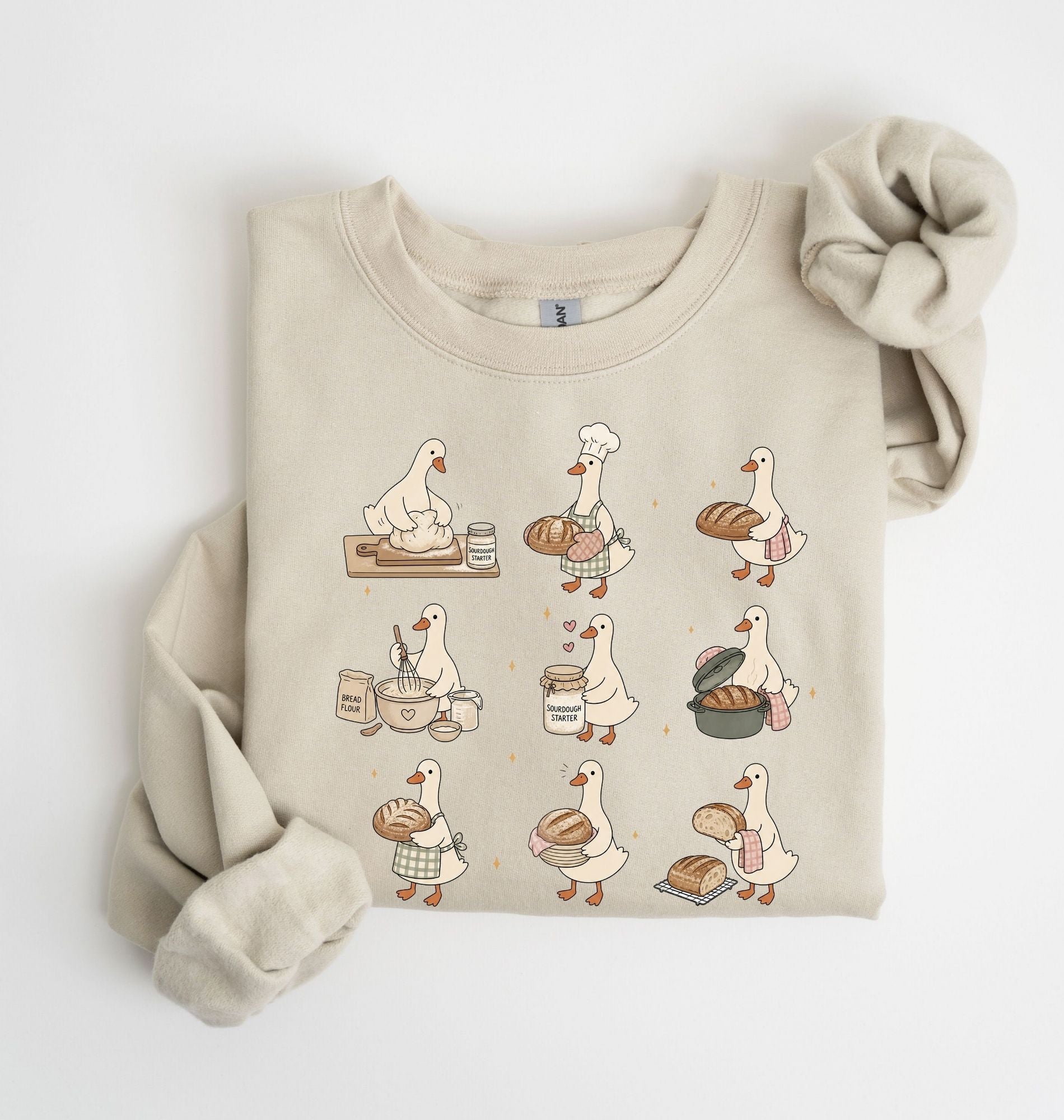 Sourdough Goose Sweatshirt | Cute Bread Baker Gift 4