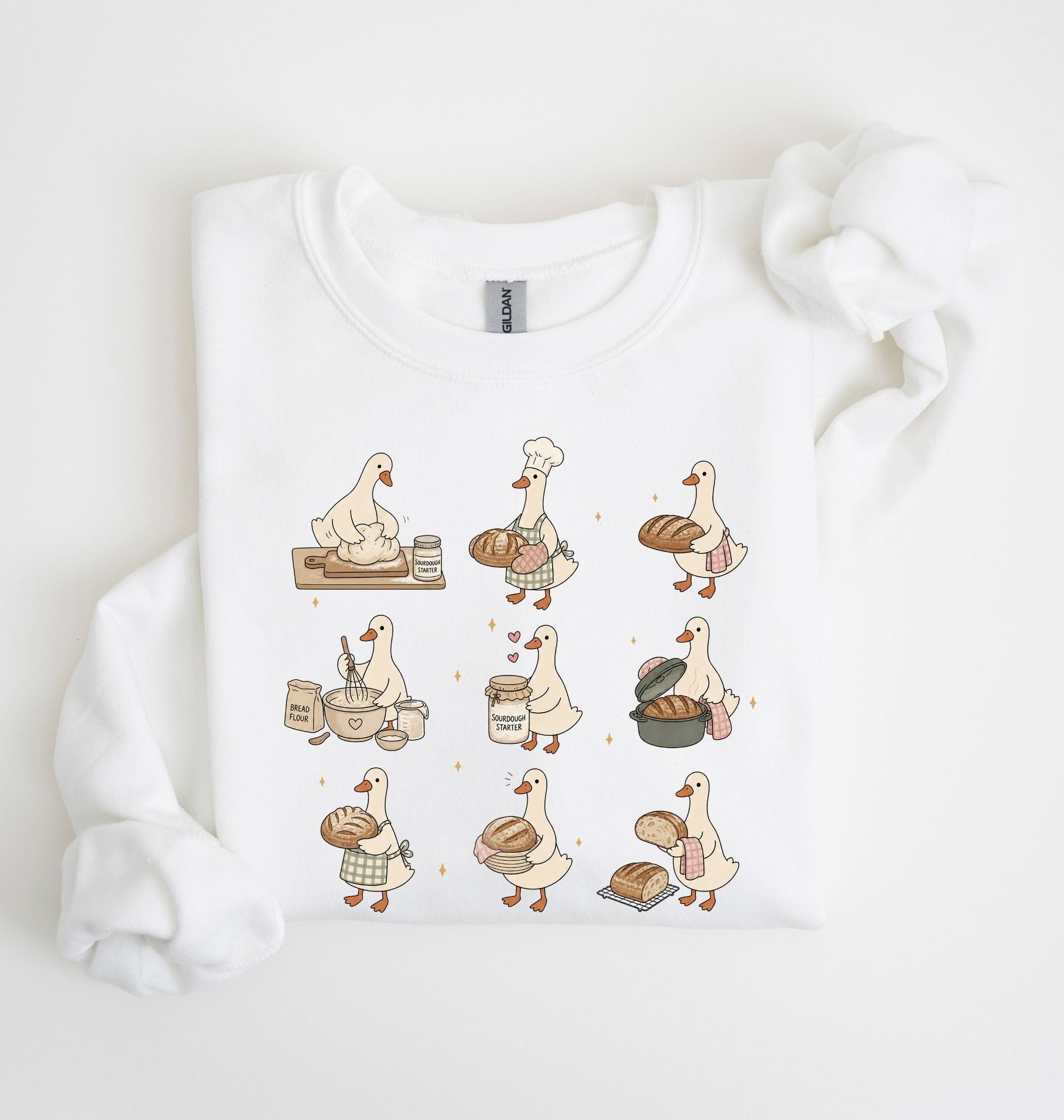Sourdough Goose Sweatshirt | Cute Bread Baker Gift 5