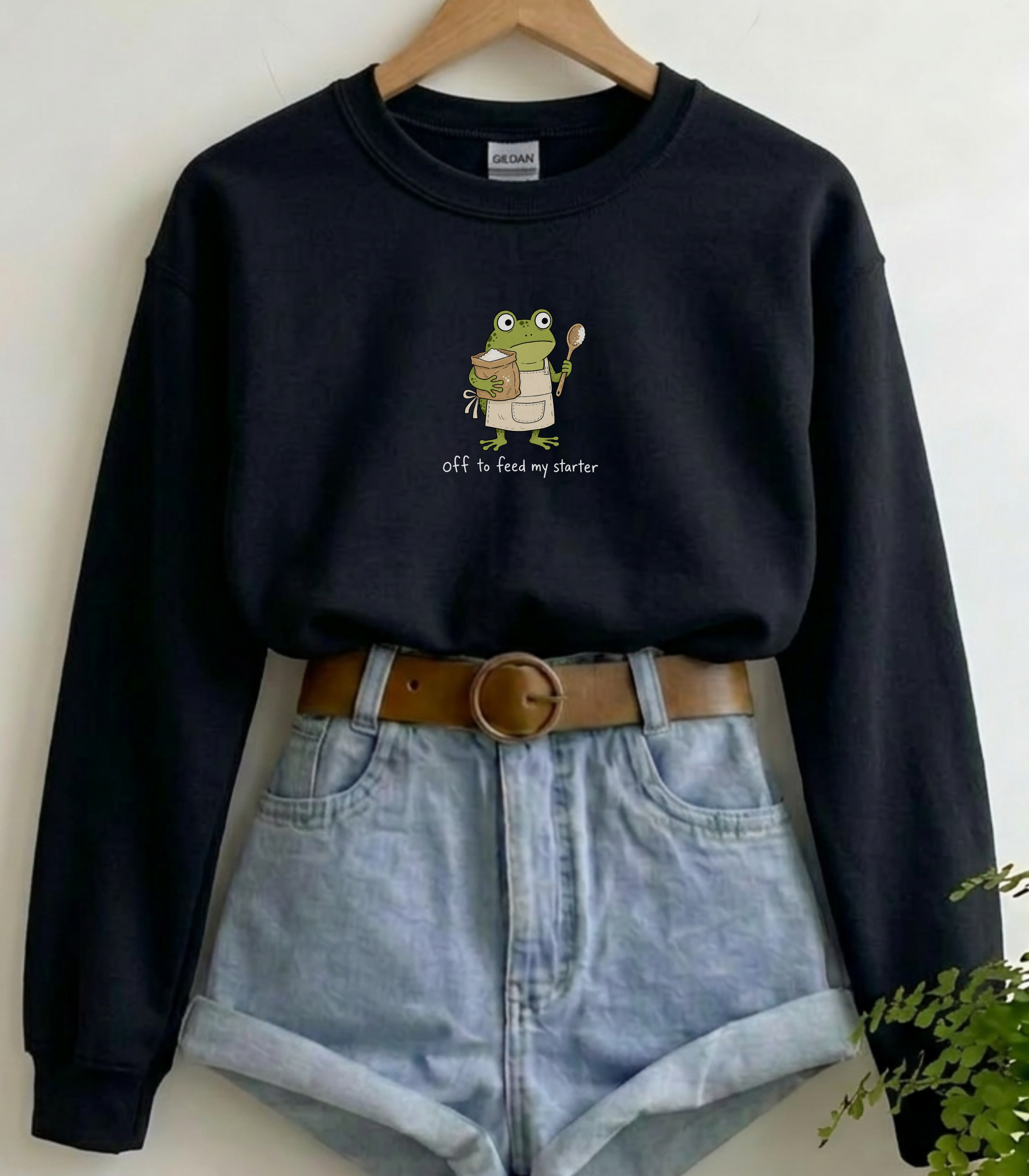 Sourdough Sweatshirt | Off to Feed My Starter Frog 1