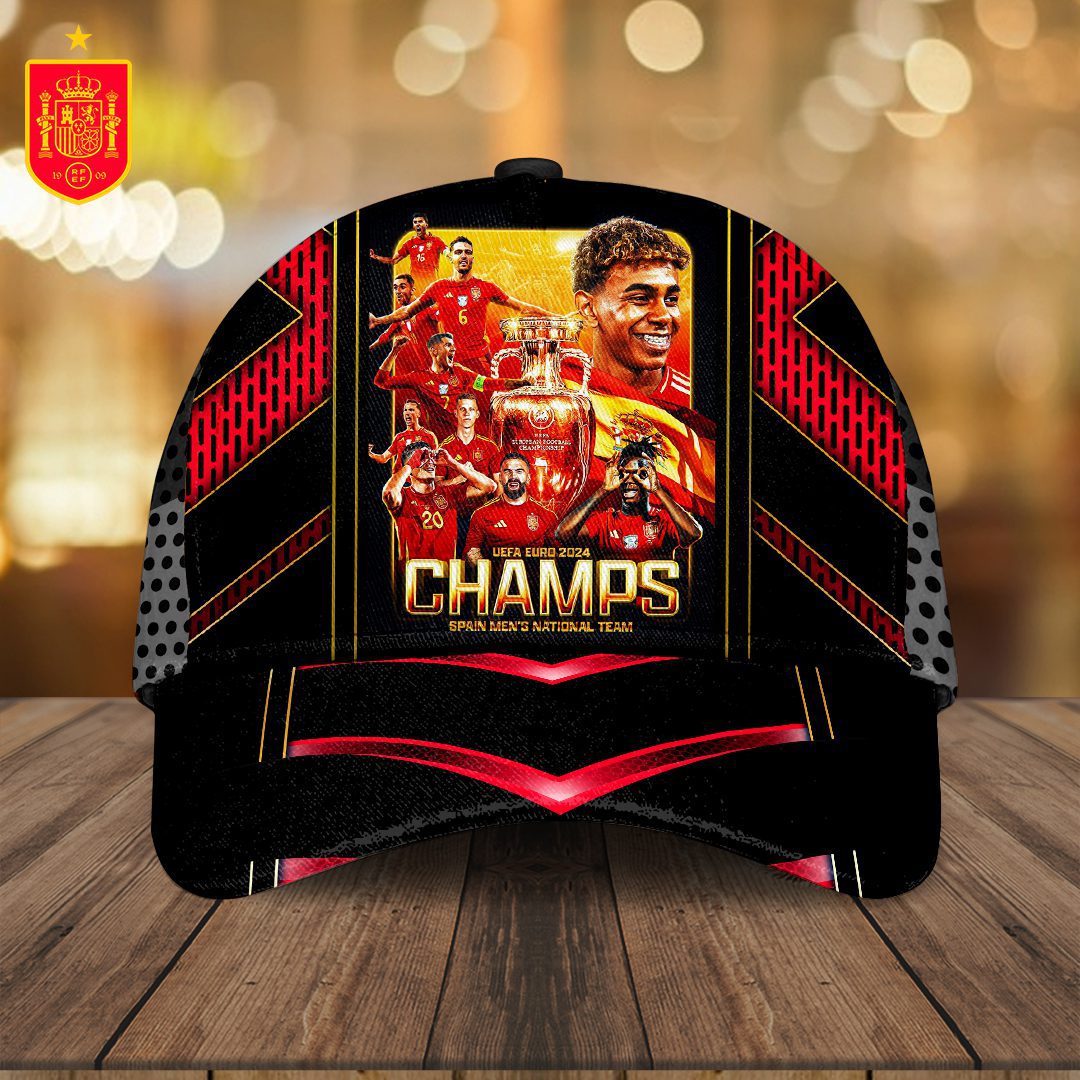 Spain National Football Team Champion Final Campeones Euro 2024 Classic Cap Jsc1003