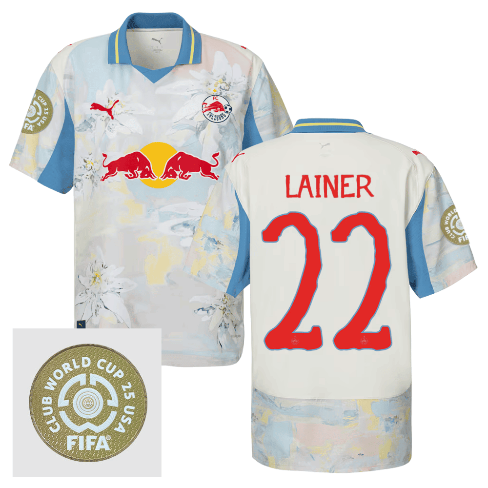 Stefan Lainer 22 Red Bull Salzburg x KidSuper 2025/26 FIFA Club World Cup 25 USA Patch Men Jersey - Beige