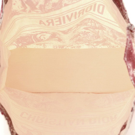 Straw Dioriviera Tote Red - Image 5