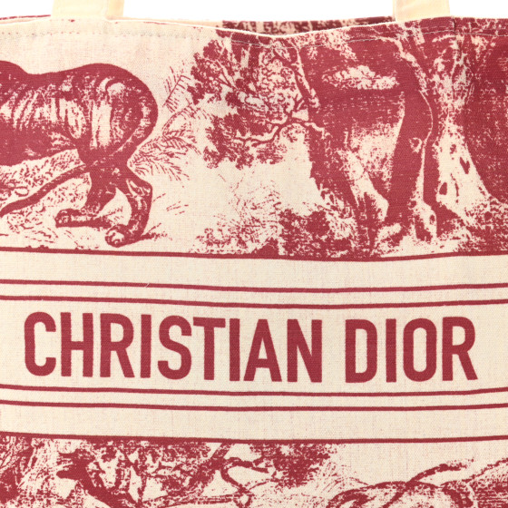 Straw Dioriviera Tote Red - Image 6