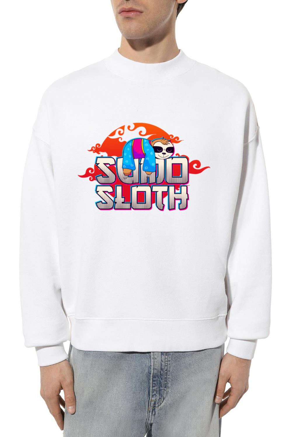 Sumo Sloth Funny Japanese Sumo Wrestler - Unisex Sweatshirt