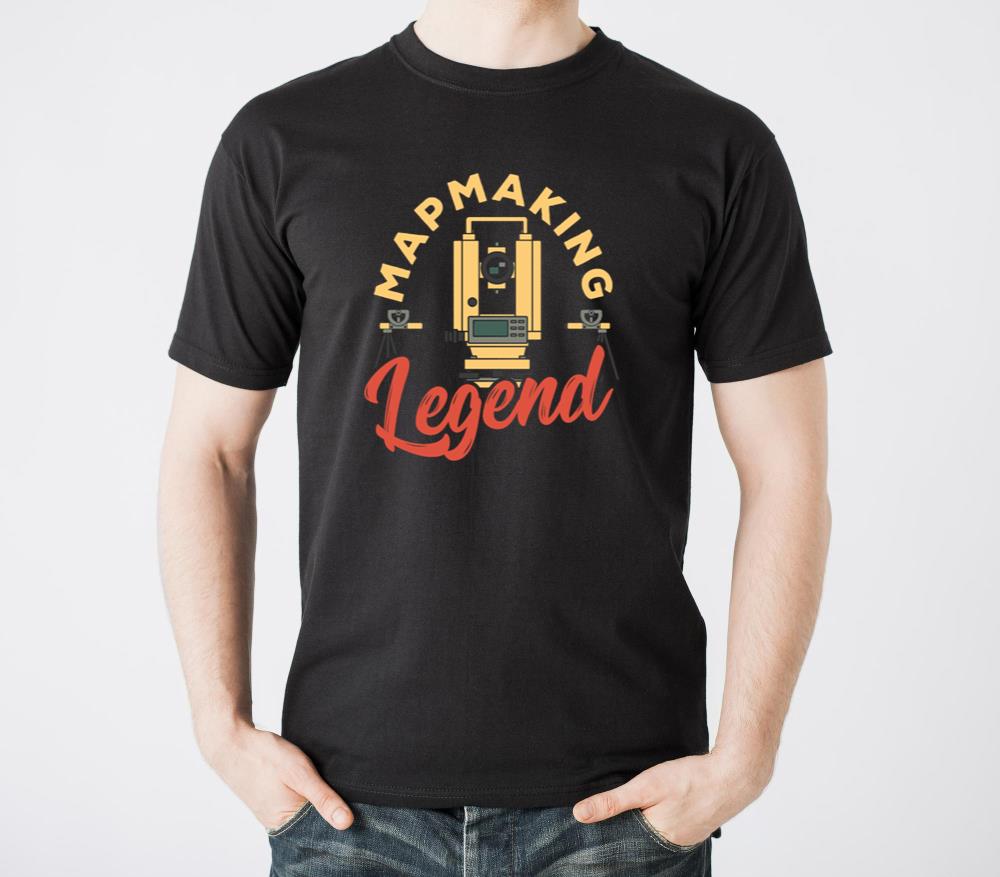Surveying Mapmaking Legend Surveyor Land Surveyor - Unisex Standard T-Shirt