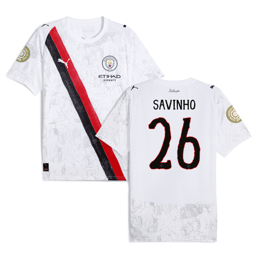 Svio 26 Manchester City x KidSuper 2025/26 FIFA Club World Cup 25 USA Patch Men Jersey - White