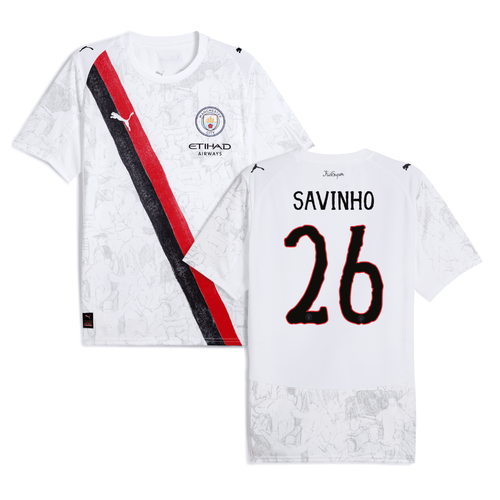 Svio 26 Manchester City x KidSuper 2025/26 Men Jersey - White