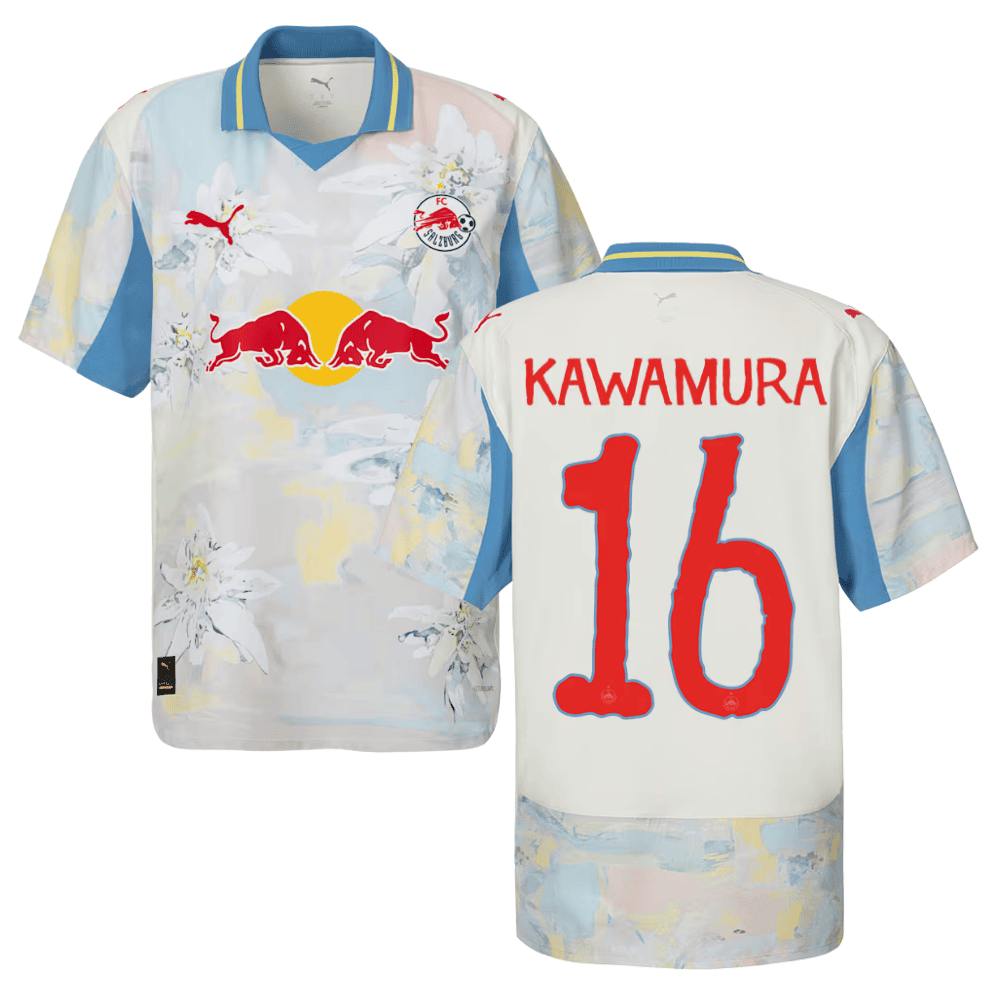 Takumu Kawamura 16 Red Bull Salzburg x KidSuper 2025/26 Men Jersey - Beige