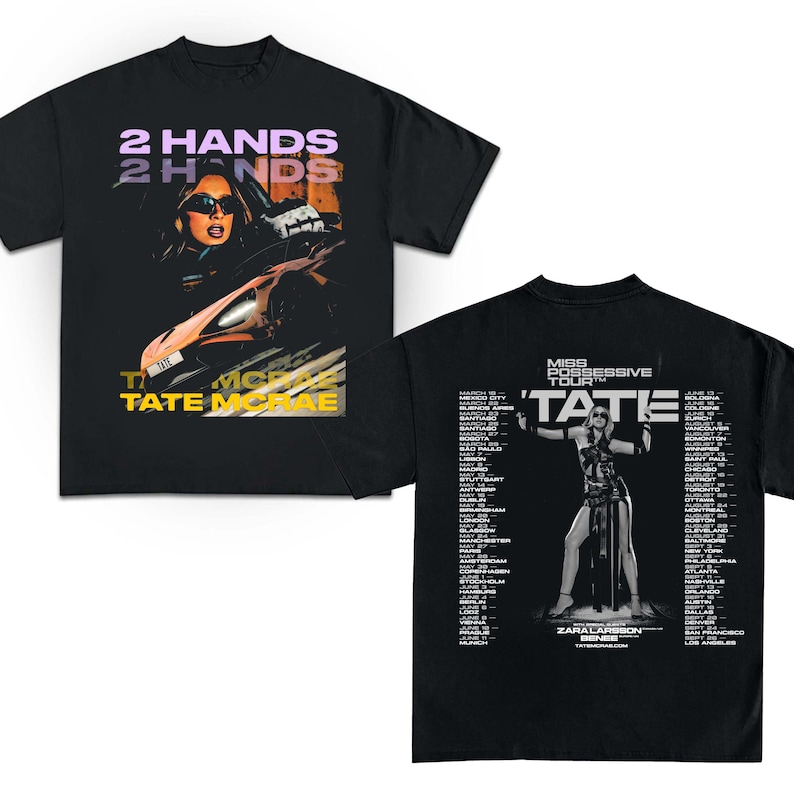 Tate Mcrae 2025 Concert, Tate Mcrae Miss Possessive Tour 2025 Shirt