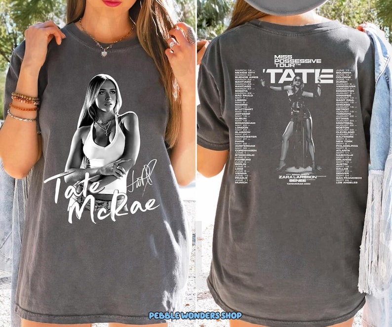 Tate Mcrae Miss Possessive Tour 2025 Shirt