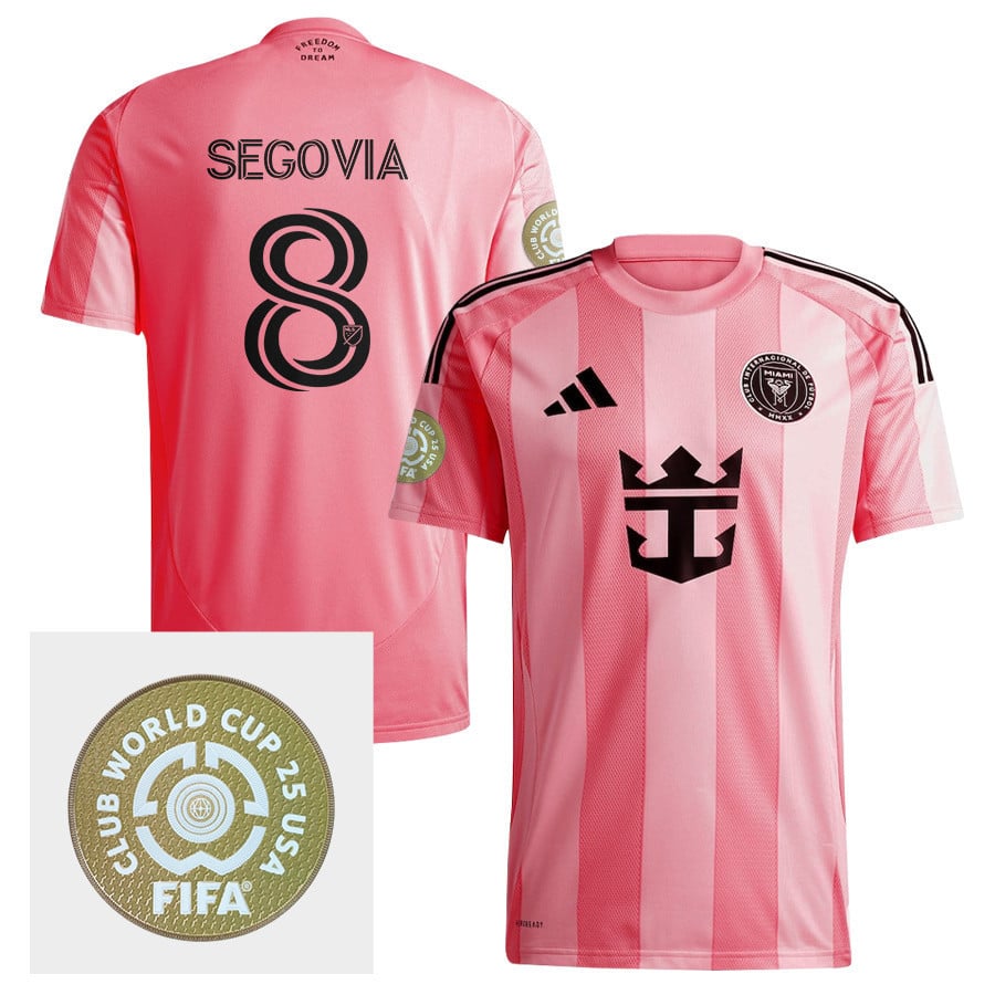Telasco Segovia 8 Inter Miami CF 2025 Euforia FIFA Club World Cup 25 USA Patch Men Jersey - Light Pink