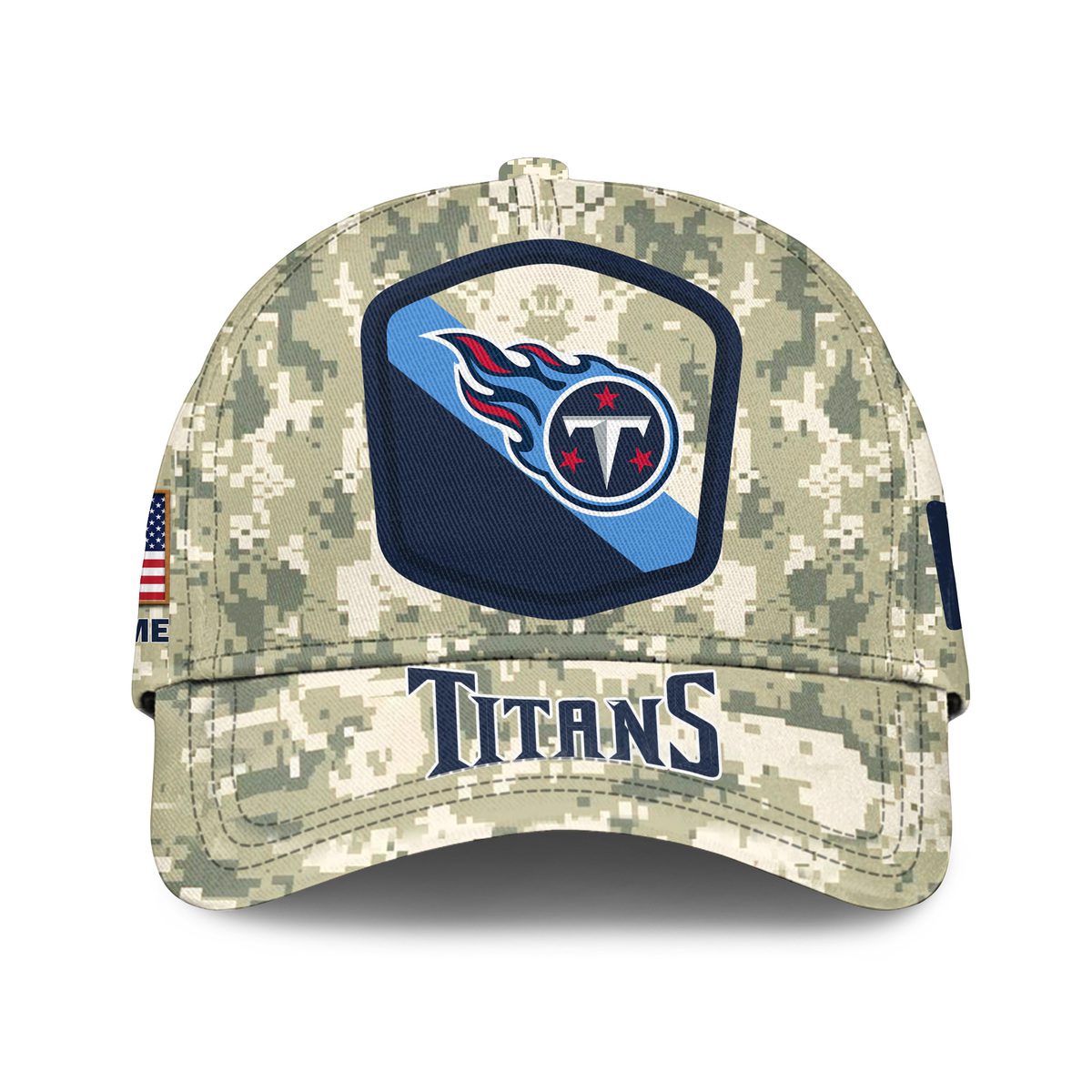Tennessee Titans Camo Salute To Service Personalized Classic Baseball Cap