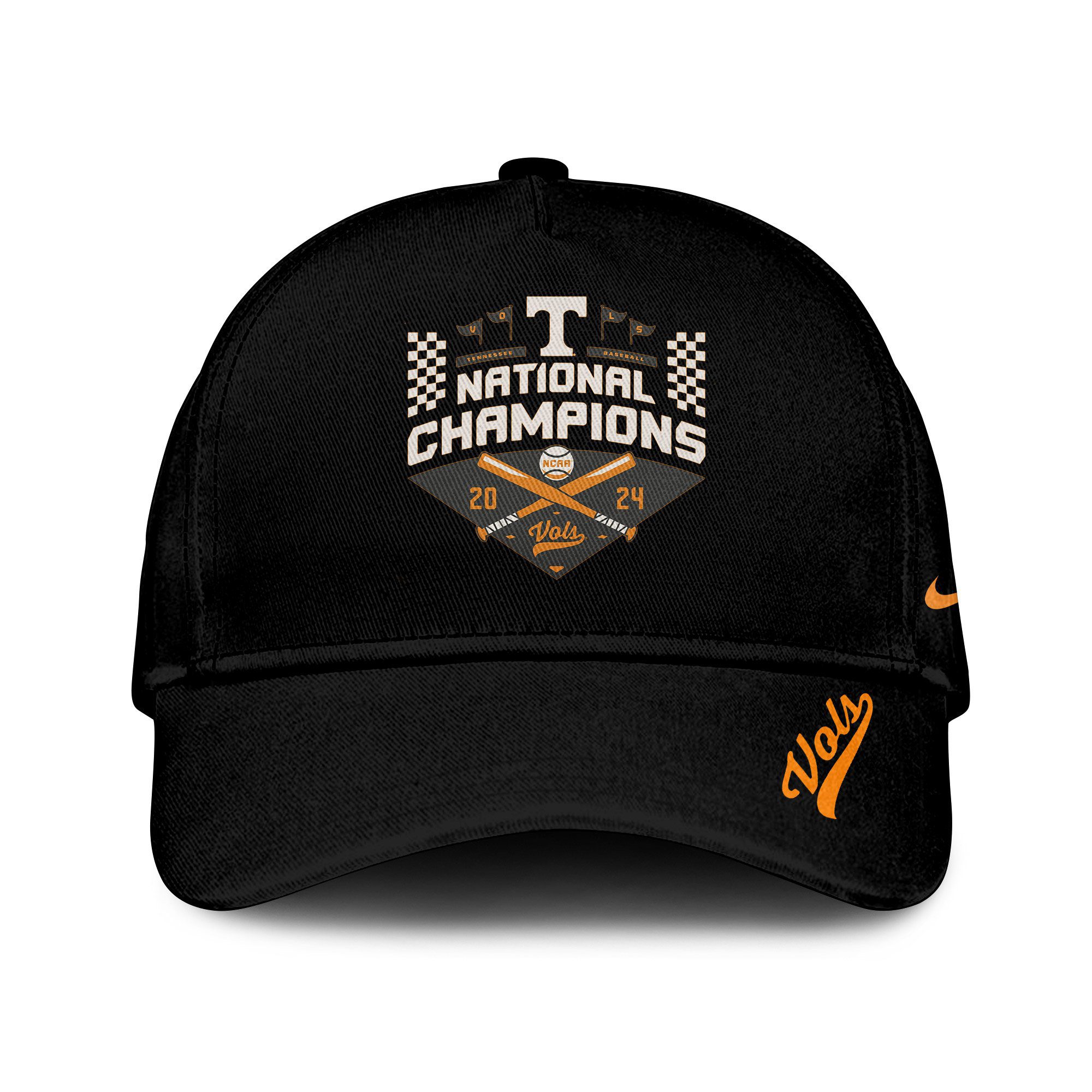 Tennessee Volunteers Baseball Champions 2024 Ncaa College World Classic Cap Ftv1056