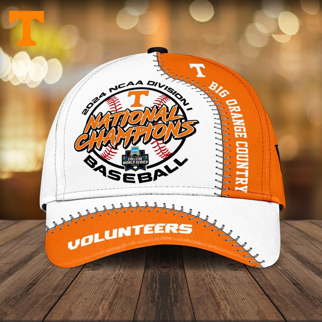 Tennessee Volunteers Ncaa Division I Baseball Classic Cap Bif Ornage Country