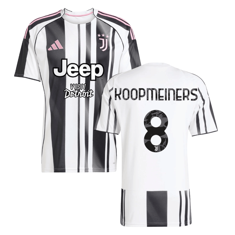 Teun Koopmeiners 8 Juventus 2025-26 Home Men Jersey - White