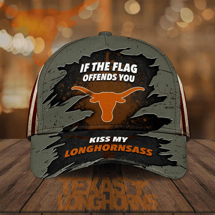 Texas Longhorns If The Flag Offends You Kiss My Longhornsass 3D Classic Baseball Cap CNI2190