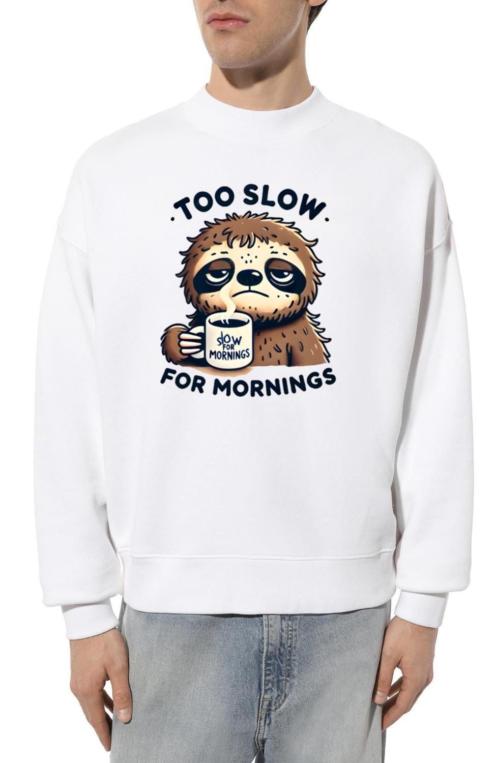 The cute sloth funny sloth design sleepy sloth - Unisex Sweatshirt