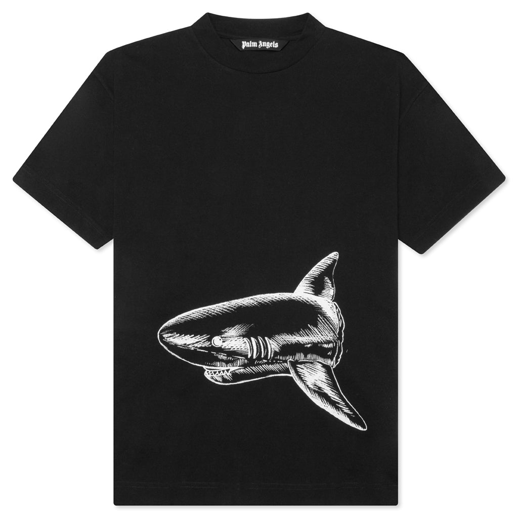 The Palm Angels Broken Shark Classic Tee - Black/Off