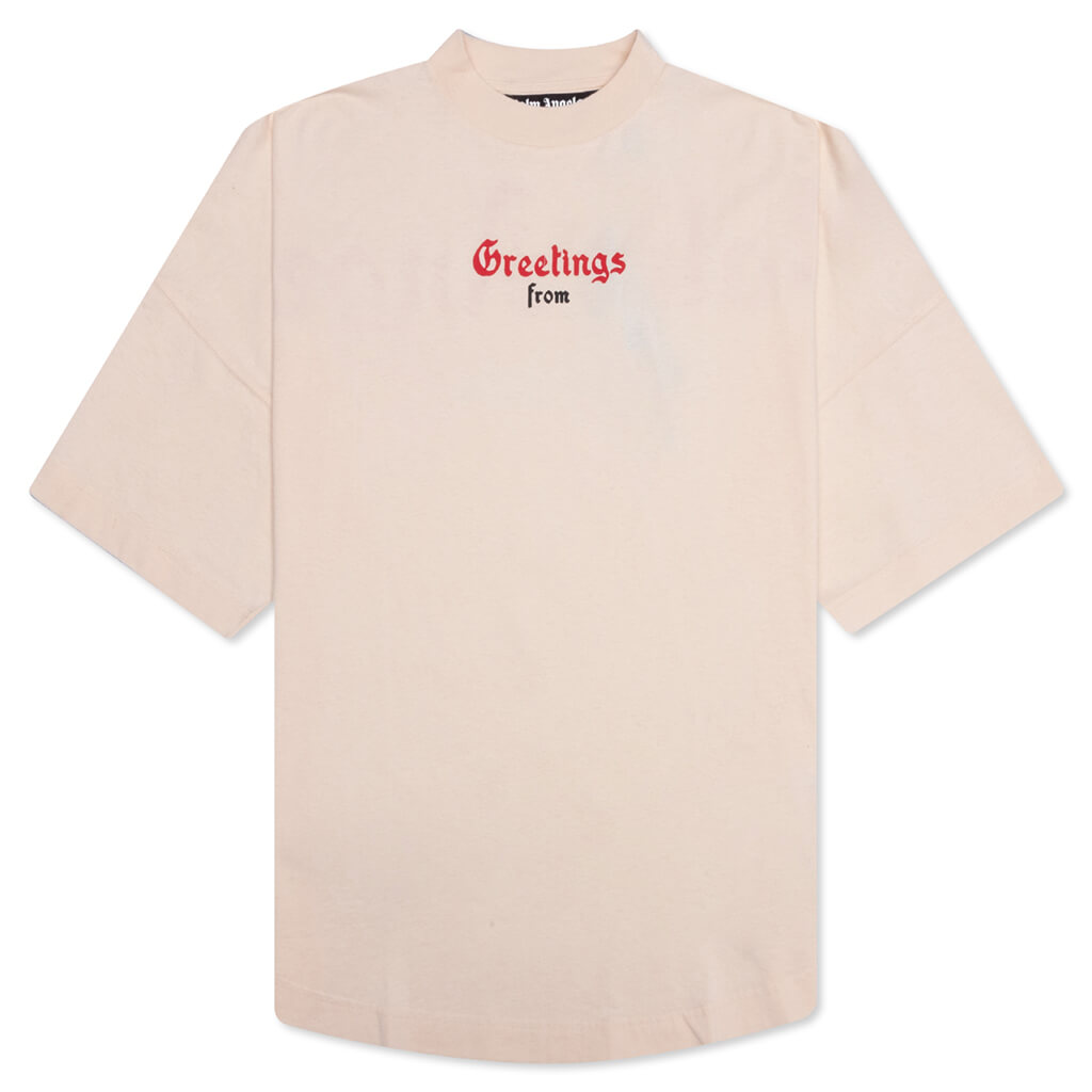 The Palm Angels California Logo Over Tee - Off-White
