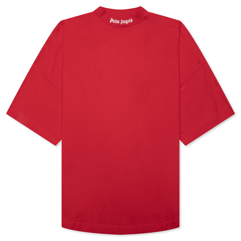 The Palm Angels Classic Logo Over Tee - Red/White