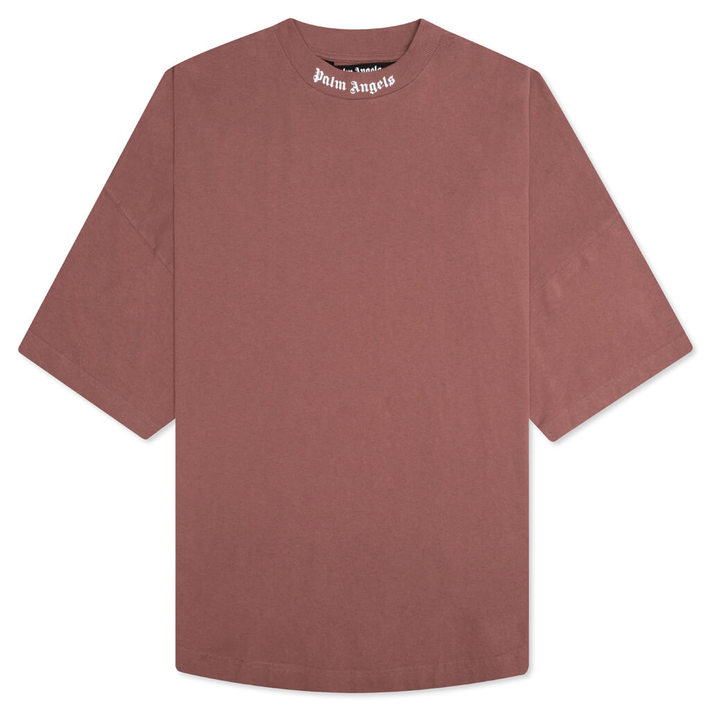The Palm Angels Classic Over Tee - Tan/White