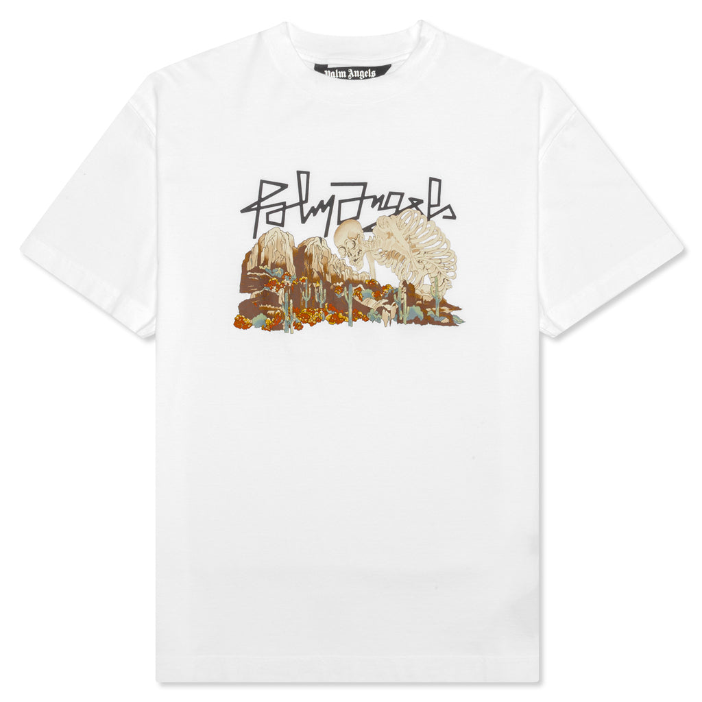 The Palm Angels Desert Skull Tee - White/Multi