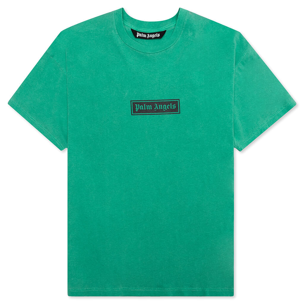 The Palm Angels GD Box Logo Tee - Green/White