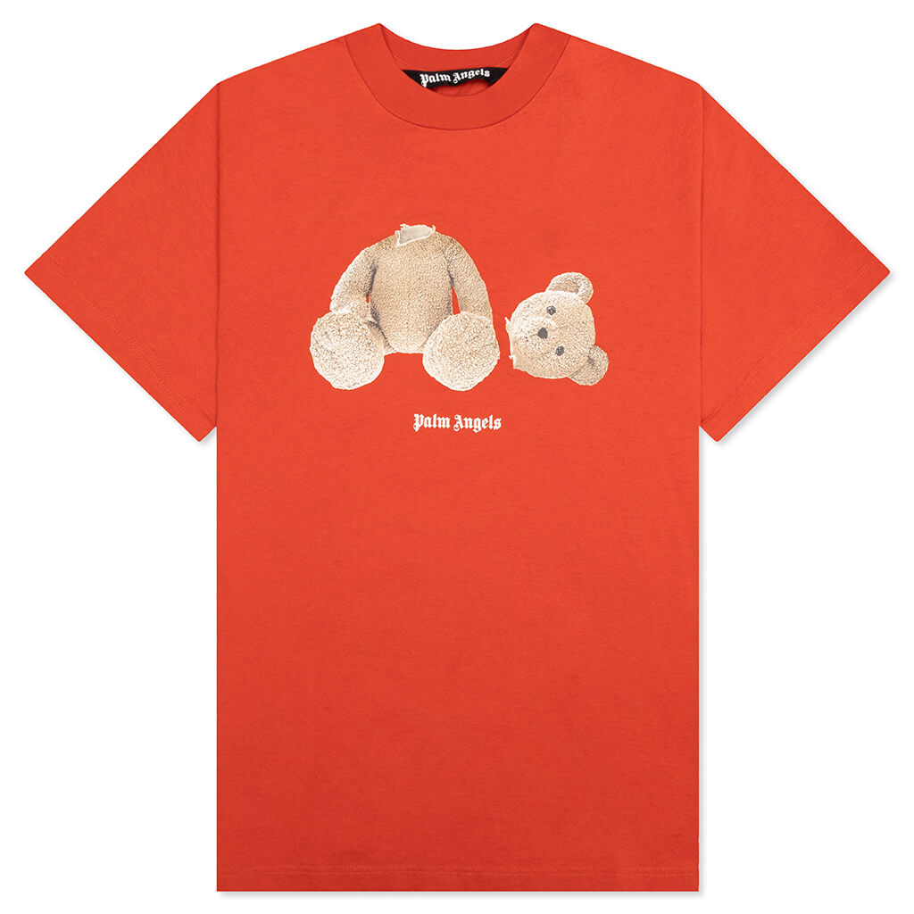 The Palm Angels PA Bear Classic Tee- Brick Red/Brown