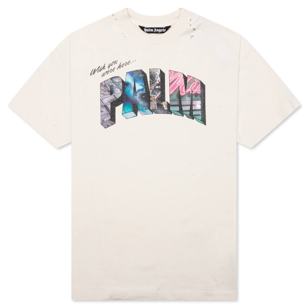 The Palm Angels Palm Sign Vintage Tee - White/Multi