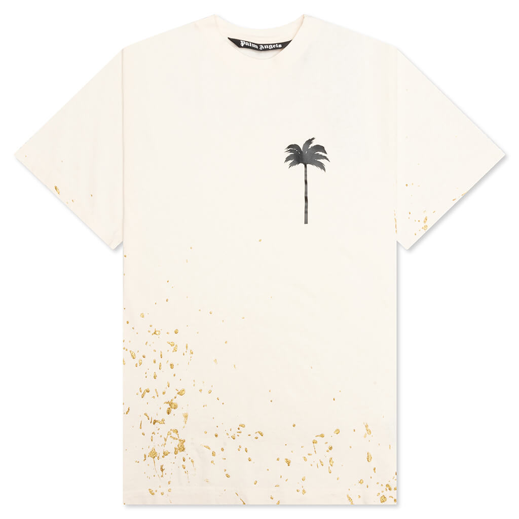 The Palm Angels PXP Painted Classic Tee- Butter/Black