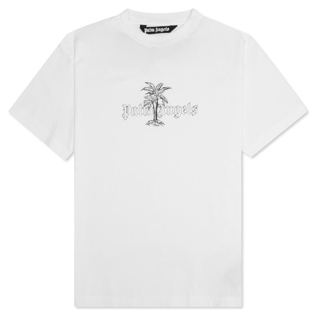 The Palm Angels Sunset Palms Classic Tee - White/Black