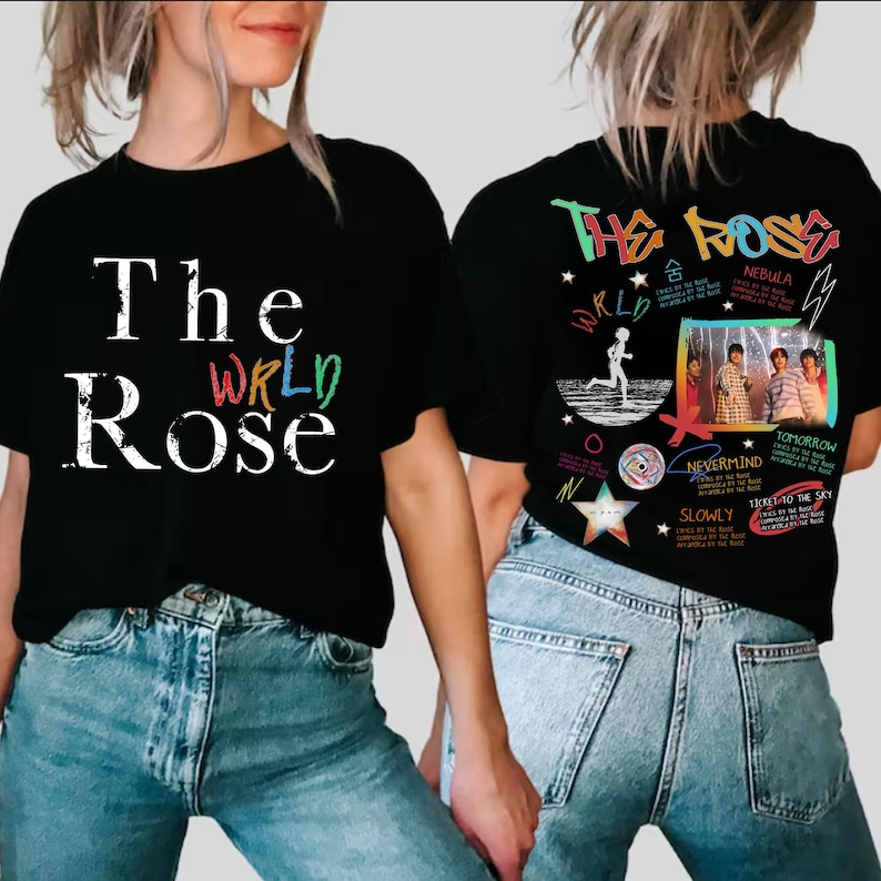 The Rose Wrld Tracklist T- Shirt, The Rose Once Upon Awrld World Tour 2025 Shirt