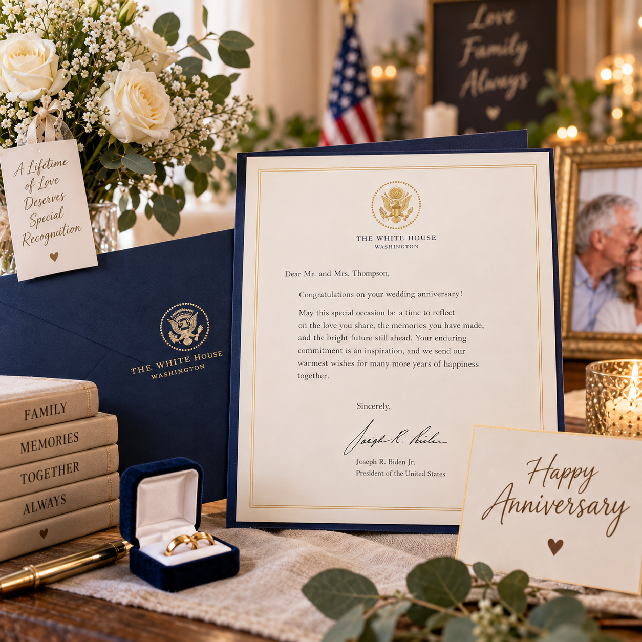 Things to Do for Your Parents' Anniversary: Arrange a Presidential Letter