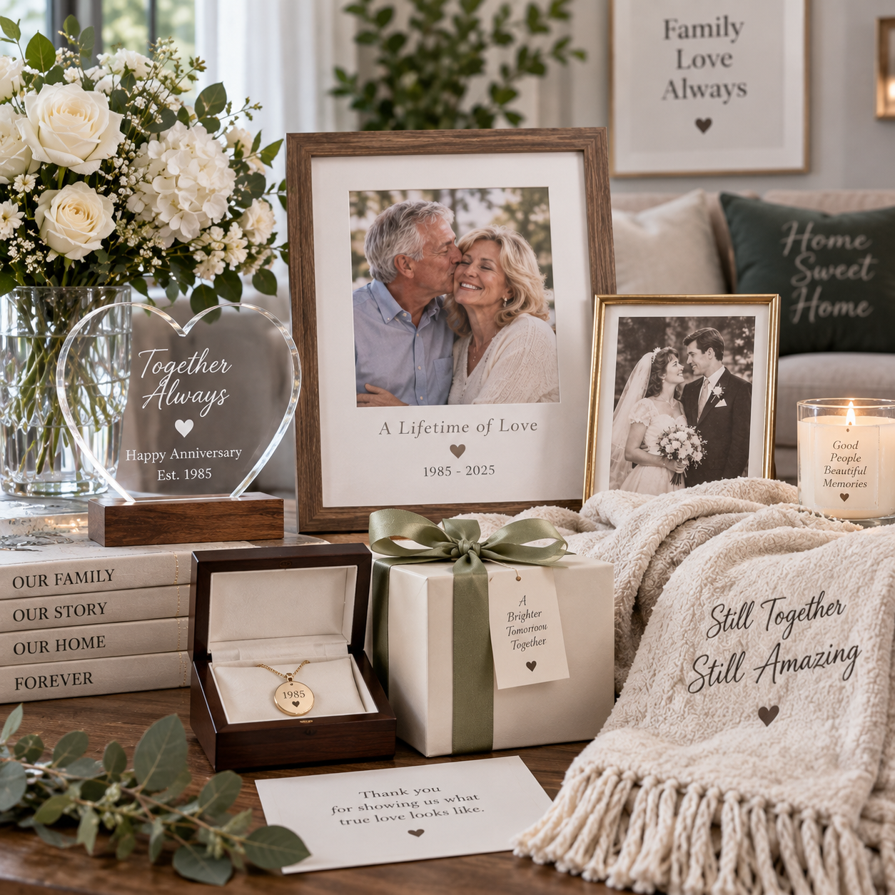 Things to Do for Your Parents' Anniversary: Gift Personalized Keepsakes and Decor