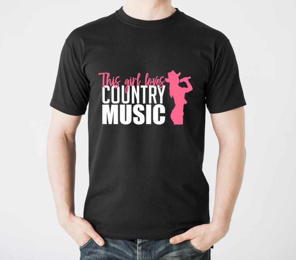 This Girl Loves Country Music A Western Folk Fan - Unisex Standard T-Shirt